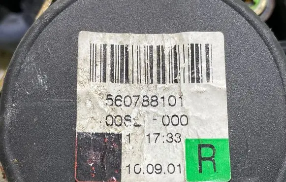 Audi A2 Front seatbelt 560788101 00821000