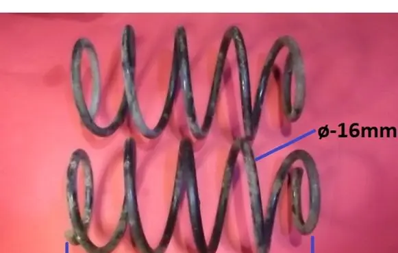 Front coil spring
