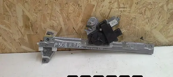 Peugeot 308 Front door window regulator with motor 9657247680