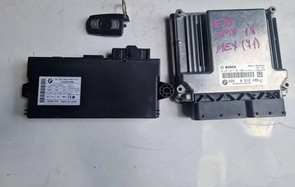 BMW 1 E82 E88 Engine ECU kit and lock set 8512499 0281017551