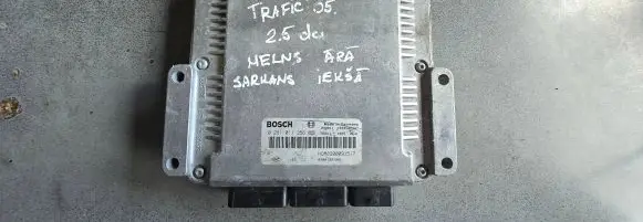 Renault Trafic II (X83) Engine ECU kit and lock set 0281011356 8200091517 3A2UM6
