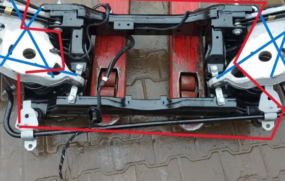 Opel Grandland X Rear axle beam OPEGRABEL4098717