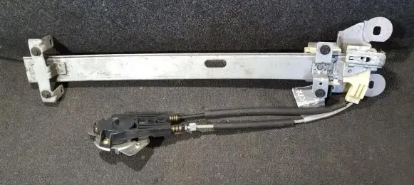 Sliding door window regulator with motor