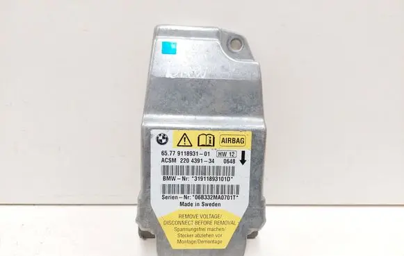BMW 5 E60 E61 Airbag control unit/module 6577911893101 9118931 220439134