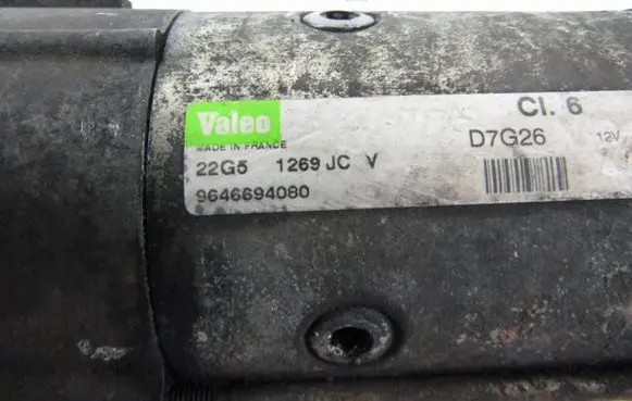 Citroen C3 Starter motor 9646694080