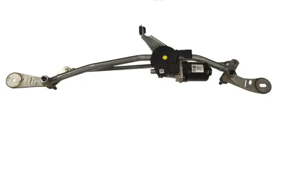 Front wiper linkage and motor