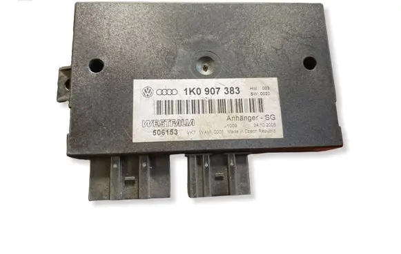 Volkswagen PASSAT B6 Tow bar trailer control unit/module 1K0907383