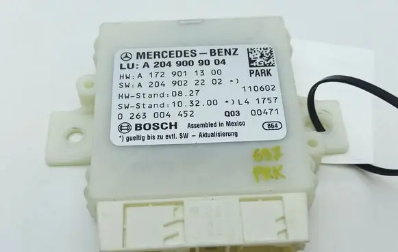 Mercedes-Benz C W204 Parking PDC control unit/module A2049009004 A1729011300 A2049022202