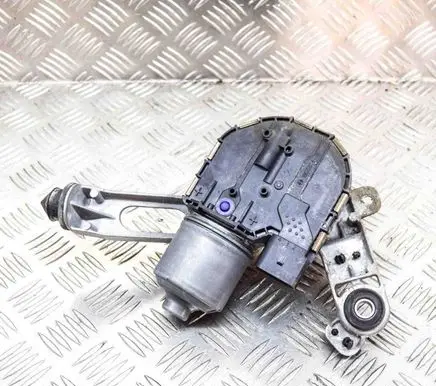 Front wiper linkage and motor