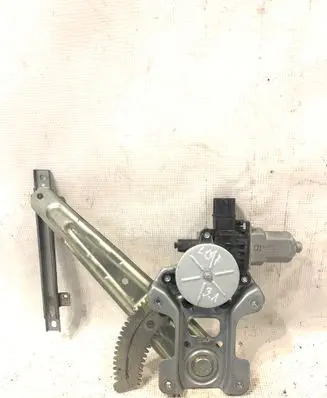 Rear door window regulator with motor