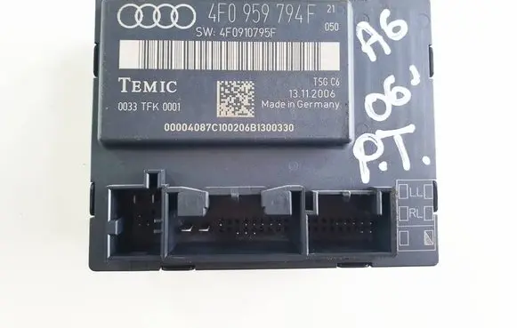 Audi A6 S6 C6 4F Door control unit/module 4F0959794F 4F0910795E 0033TFK0001