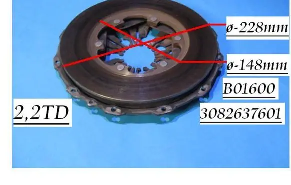 Renault Espace III Pressure plate 3082637601 B01600