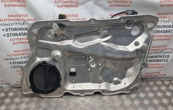 Audi A8 S8 D3 4E Front window lifting mechanism without motor 4E0837850B