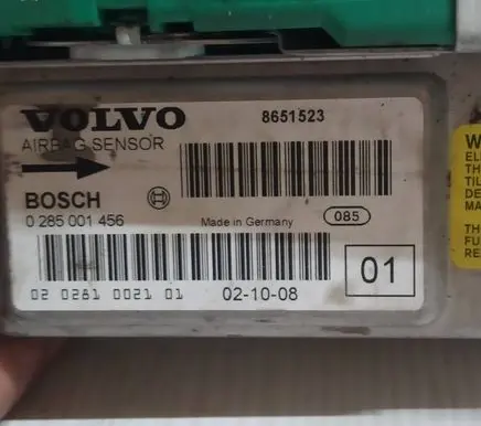Volvo V70 Airbag control unit/module 8651523 020281002101 0285001456