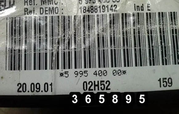Peugeot 307 Climate control unit 599540000