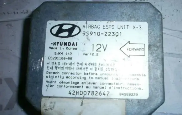 Hyundai Accent Airbag control unit/module 9591022301 5WK4142