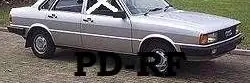 Audi 80 90 B2 Front door window glass four-door 43R001025