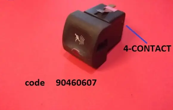 Opel Vectra B Parking (PDC) sensor switch 90460607