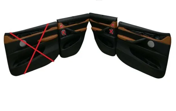 BMW X6M F86 Rear door card panel trim C00119