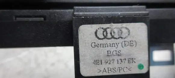 Audi A8 S8 D3 4E Central console control unit 4B1927137BK