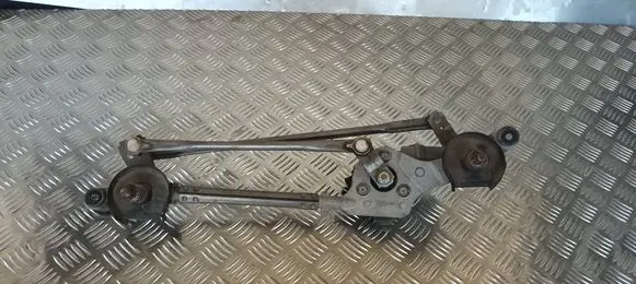 Front wiper linkage and motor