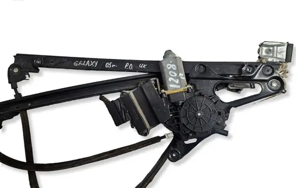 Volkswagen Sharan Front door window regulator with motor 7M3837402