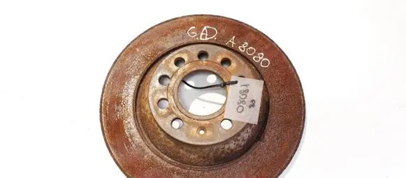 Audi A6 S6 C6 4F Rear brake disc neventiliuojamas