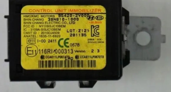 KIA Rio Immobilizer control unit/module 3241699 95420-2V000