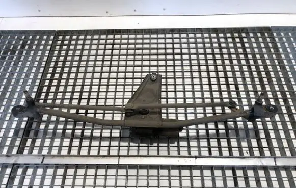 Front wiper linkage and motor