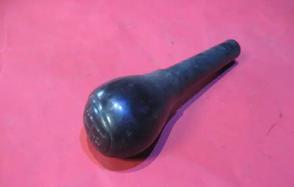 Gear lever shifter trim leather/knob