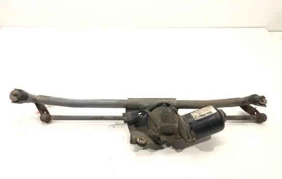 Front wiper linkage and motor