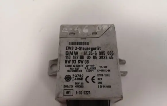 BMW 3 E46 Immobilizer control unit/module 61356905666