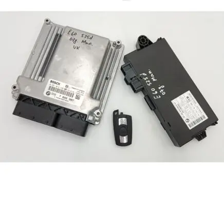 BMW 5 E60 E61 Engine ECU kit and lock set 6943834 61356943834 7806987