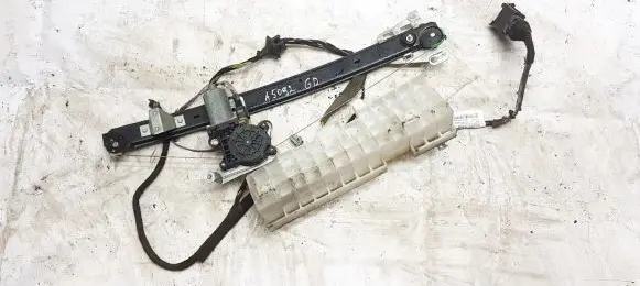 Sliding door window regulator with motor
