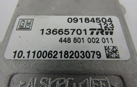 Opel Signum ESP acceleration yaw rate sensor 13665701