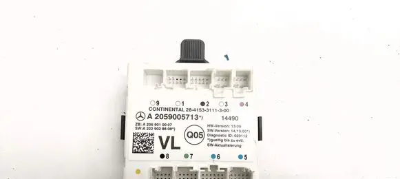 Mercedes-Benz C W205 Door control unit/module A2059005713