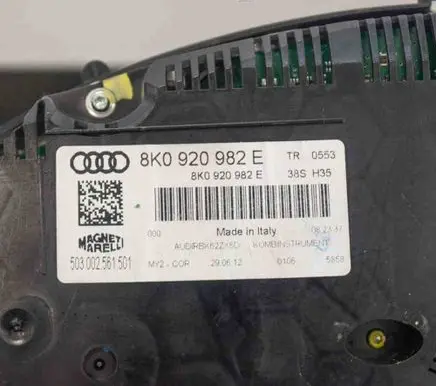 Audi A4 S4 B8 8K Speedometer (instrument cluster) 8K0920982E