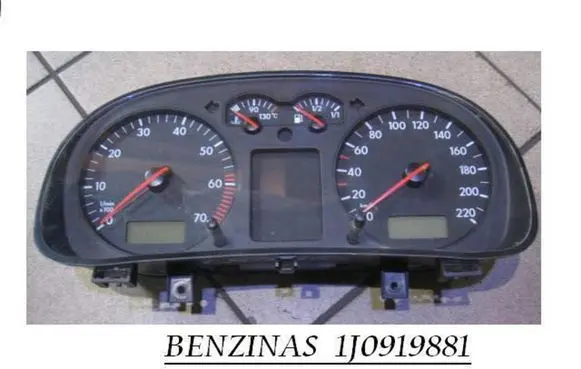 Volkswagen Golf IV Speedometer (instrument cluster) 1J0919881