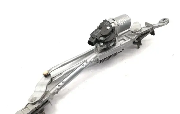 Front wiper linkage and motor