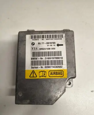 BMW 5 E39 Airbag control unit/module 6919789 316919789010 02B0774C0260Z