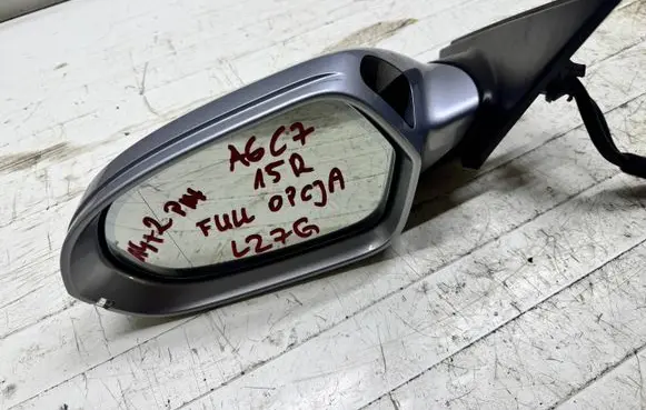 Audi A6 C7 Front door electric wing mirror lusterko142pina6c7