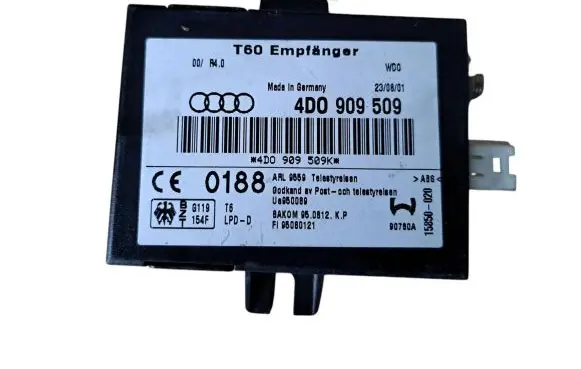 Audi A6 S6 C5 4B Auxiliary heating control unit/module 4D0909509