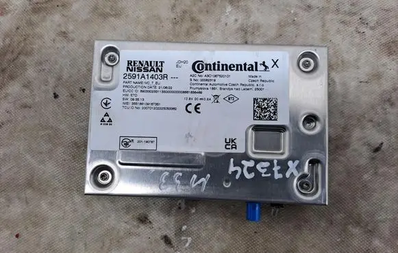 Renault Zoe GPS navigation control unit/module 2591A1403R