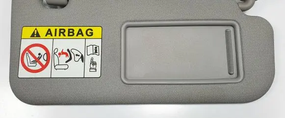 KIA Rio Sun visor