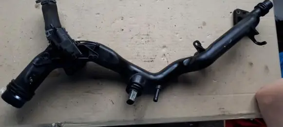 Audi A4 S4 B8 8K Engine coolant pipe/hose 06E121045AK