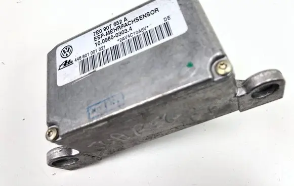 Volkswagen Touareg I ESP acceleration yaw rate sensor 7E0907652A 10098503034 448801001021