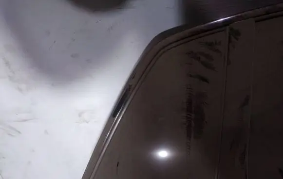 Rear vent window glass