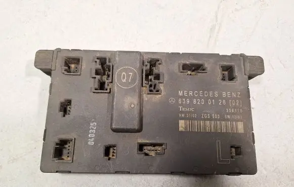 Mercedes-Benz Vito Viano W639 Door control unit/module 356176 6398200126
