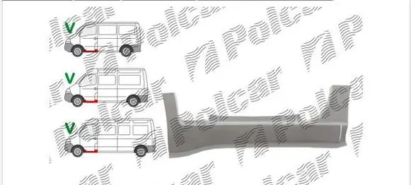 Iveco Daily 4th gen Other sill/pillar trim element 604141-4