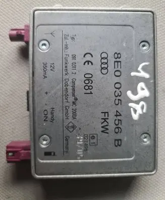 Audi A4 S4 B7 8E 8H Antenna control unit 8E0035456B 09103112
